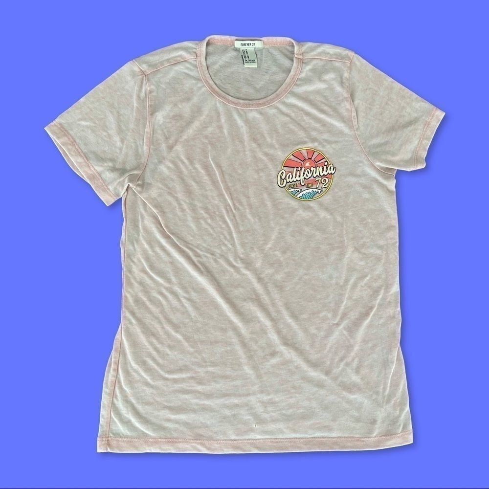 California Sunset Time ‘72 T-Shirt Pink M